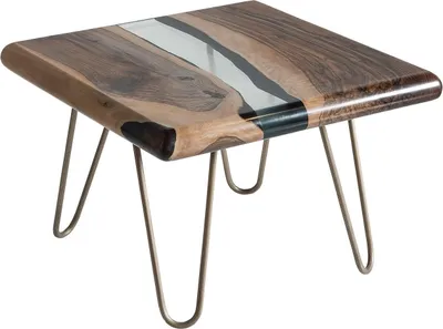 Produktbild von Eleganter brauner Couchtisch aus Holz im modernen Design