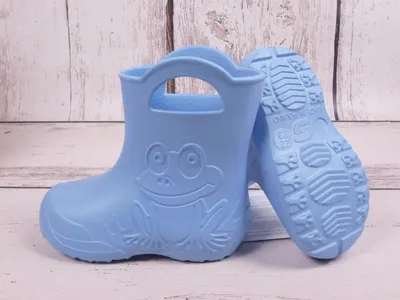 Produktbild von Camminare Gummistiefel Regenstiefel Frosch hellblau