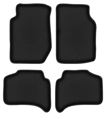 Produktbild von Velours-Fußmatten für Kia Sportage I 1995-2004 (SUV) – 4-tlg, Schwarz, passgenau – Wielganizator DURBAN