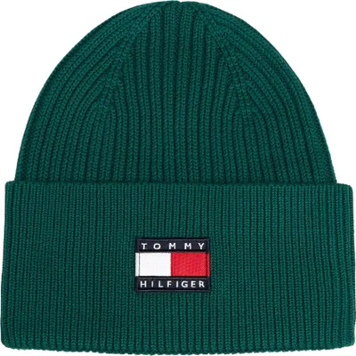 Obrázek produktu pro Čepice Tommy Hilfiger Kids, uni, s logem Heritage, barva: zelená, model KA0KA00119