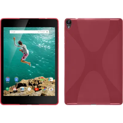 Produktbild von PhoneNatic Case kompatibel mit Google HTC Nexus 9 - pink Silikon Hülle X-Style + 2 Schutzfolien