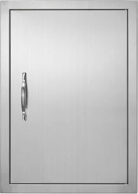 Immagine prodotto di Porta per accesso alla cucina esterna - Porta da incasso - Per cucinare all'aperto - Acciaio inossidabile - 457x610x45 mm - Argento