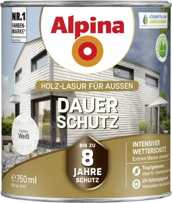 Produktbild von Alpina Dauer-Schutz 0,75 L weiß