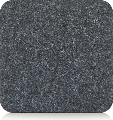 Produktbild von Zeller Glasuntersetzer-Set, 4-tlg., Filz, anthrazit, 10 x 10 cm