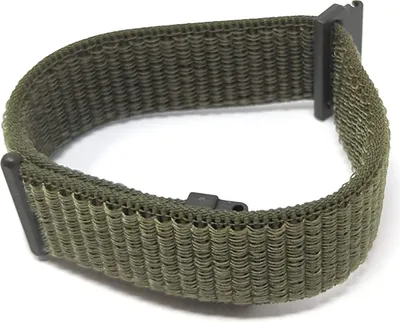Produktbild von SYSTEM-S Armband 22 mm aus Nylon ür Fitbit Versa 3 / Sense 2 / Sense / Versa Lite / Versa 2 / Versa Smartwatch in Grün