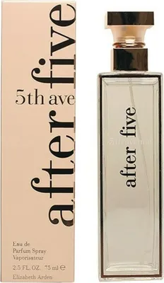 A perfume bottle and its packaging are displayed side-by-side against a white background.