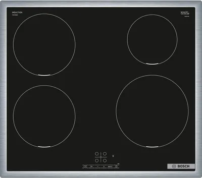 Produktbild von Bosch Serie 4 PIE645BB5E, Schwarz, Integriert, 60 cm, Zonen-Induktionskochfeld, Glaskeramik, 4 Zone(n)