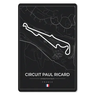 Produktbild von MuchoWow® Mauspad Mousepad Rennstrecke - F1 - Rennstrecke - Frankreich - Circuit Paul Ricard - Schwarz 40x60 cm - Mousepads - Maus Mat - Pad - Mausunterlage - Schreibtisch Accesoire