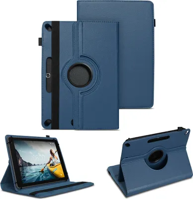 Produktbild von Tablet Schutzhülle für Medion Lifetab E10414 Tasche Hülle Case Cover 360 DrehbarFarben:Blau