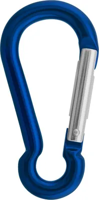 Blauer Mini Schnapper aus Aluminium; 8 cm lang; von Aliens; geeignet für Klettern und Materialbefestigung.