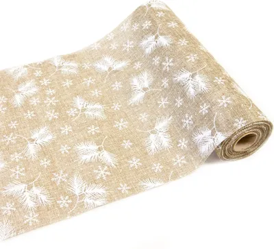 Produktbild von Weihnachten-Tischläufer aus Jute 4 m x 28 cm - Einheitsgröße