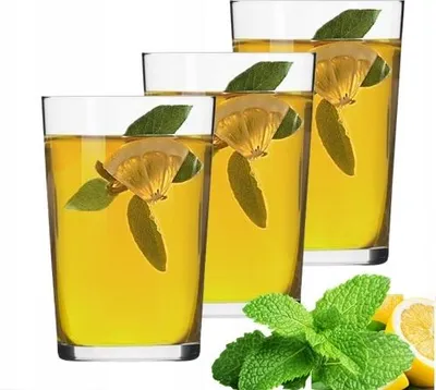 Immagine prodotto di KROSNO 250ML bicchieri 6 pezzi per bevande da tè SCHRÄG tradizionale CRYSTAL