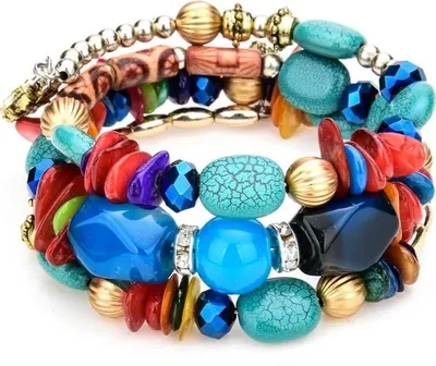 Produktbild von SP-29268 Mehrfarbiges Damenarmband - Vintage Stil KP29268