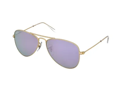 Obrázok produktu pre Ray-Ban Aviator Junior, Detské, Uni, Letecké, Letecké, Plný rámik, Zlato