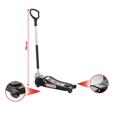 Immagine prodotto di KS TOOLS ULTIMATEline Martinetto idraulico in acciaio 2 t 161.0367