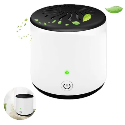 Produktbild von Kühlschrank Geruchsvernichter, Ozon Generator & Luftreiniger, USB/Batterie, 5mg/h Ozon, 93x96mm, Frischhaltegerät gegen Bakterien