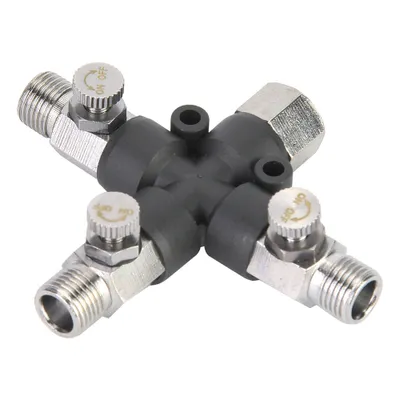 Immagine prodotto di Raccordo per aerografo, separatore di tubi d'aria, separatore di tubi d'aria in metallo, accessori di raccordo per aerografo, raccordo per aerografo 1/8