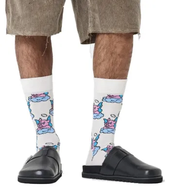 Image de Happy Socks Good Pig Couleur Blanc