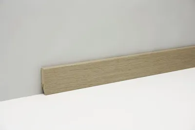Produktbild von Classen Clip-Fußleiste 240 cm 58 x 19 mm Eiche elfenbein
