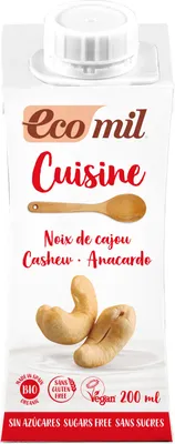 Produktbild von Nutriops Ecomil Cuisine Cashew 200ml Sugar Free