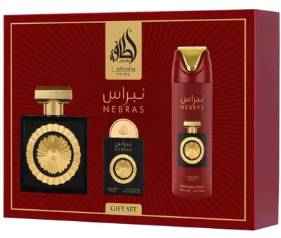Productafbeelding van Lattafa Pride Nebras EDP 100 ml + EDP 20 ml + DEO Spray 200 ml (unisex)