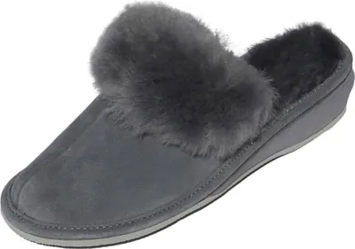 Produktbild von Lammfell Hausschuhe MAROKKO - Schuhgröße: EUR 42 | Farbe: Grau
