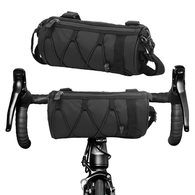 Zdjęcie produktu dla Omgoods - Torba rowerowa - Wodoodporna torba na ramę - Pojemność 2,5 litra - Nadaje się do rowerów górskich i szosowych - Z paskiem na ramię - ...