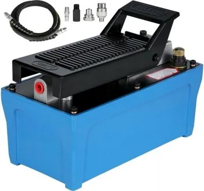 Obrázek produktu pro Hydraulické vzduchové čerpadlo - 10 000 PSI - nožní čerpadlo - 32 x 18 x 18 cm - včetně příslušenství