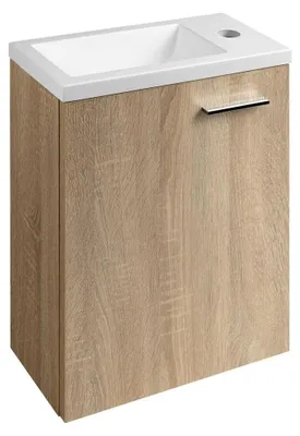 Productafbeelding van ZOJA onderkast, 37x50x18 cm, platina eikenhout