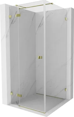 Immagine prodotto di Mexen Lunar T cabina doccia a battente sinistra 110 x 110 cm, trasparente, oro - 834T-110-110-50-00-L