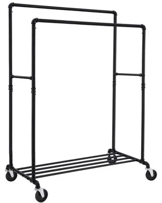 Produktbild von Kleiderständer HSR60BV1, 100 x 59 x 162 cm, Tragkraft 110 kg, schwarz