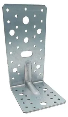 Image de 40 Equerres Renforcées 105 x 105 x 90 x 2.5 mm - Acier Galvanisé - D-Work
