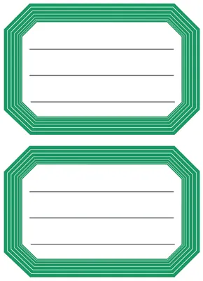 Image de 10x Herma 5716 Étiquettes scolaires neutres vertes lignées 82x55 mm