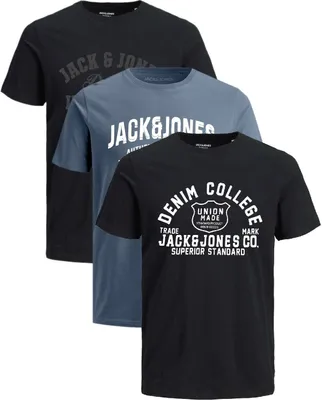 Produktbild von 3er-Pack Big Size T-Shirts Jack & Jones Oversize Shirt Übergrößen, 3er BS-Mix-7