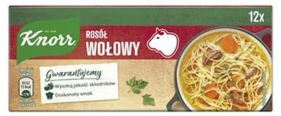 Zdjęcie produktu dla Knorr Rosół Wołowy 120 g (12 kostek)