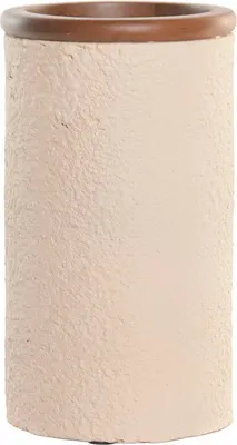 Obrázek produktu pro Váza Home ESPRIT hnědobéžová terakota Mango dřevo 16 x 16 x 30 cm