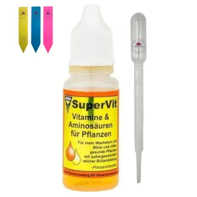 Obrázek produktu pro Hesi Super VIT 10 ml včetně dávkovací pipety a 3 štítků na rostliny