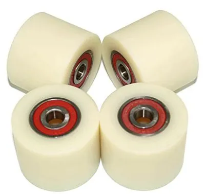 4 Nylon Rollen 50 mm, 40 mm breit, 10 mm Lager, PA6G