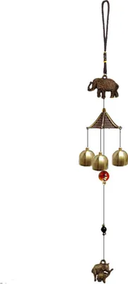 Produktbild von Antike Hängedekoration für Zuhause, Elefantenform, Garten-Windspiel