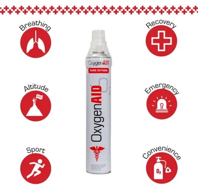 Image de Oxygen AID oxygène en canette grand, 2x14L