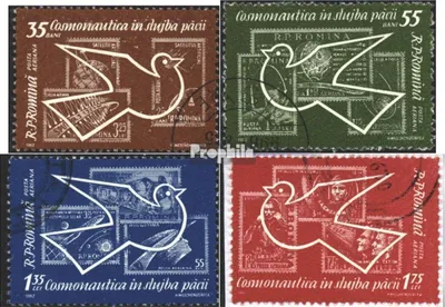 Produktbild von Briefmarken Rumänien 1962 Mi 2086-2089 (kompl.Ausg.) gestempelt Weltraumforschung
