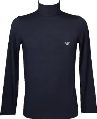 Produktbild von EMPORIO ARMANI Herren Rollkragenpullover Langarm Halbkragen Unterjacke Weiches Modal Artikel 112066 4F511, EUR M - CN 170/92A - BR M - MX M, Modal 90%,Elasthan 10%