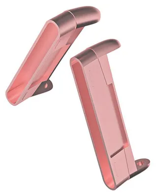 Produktbild von Für Fitbit Versa 4 Metall Armband Adapter Zubehör Rosa Smart Watch Connector