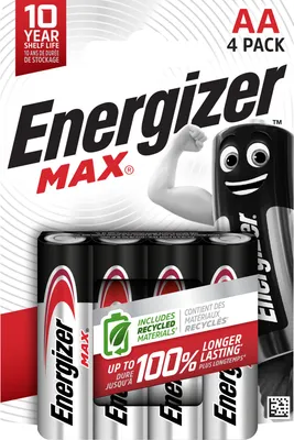 Zdjęcie produktu dla 4x Baterie ENERGIZER MAX AA LR6 1,5V Blister Paluszki