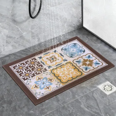 Produktbild von Duschmatte rutschfest PVC Braun 50 x 80 cm