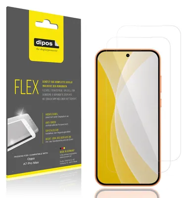 Image de 2x Film de protection d'écran pour Oppo A7 Pro Max, recouvre 100% de l'écran, dipos Flex