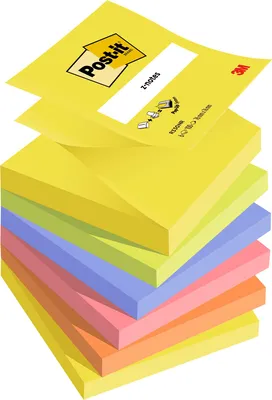Immagine prodotto di Post-it® R330NR Post-it® Z-Notes Standard R330NR, colori assortiti 6 blocchetti