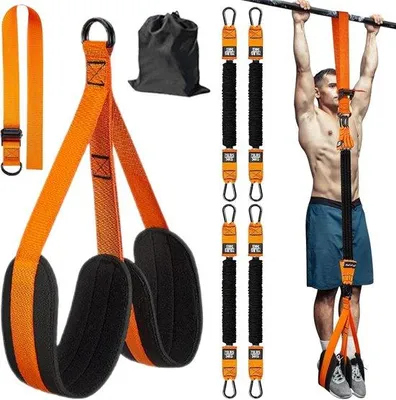 Productafbeelding van Optrekhulp verstelbare weerstandsbanden - pull-up band voor spieropbouw - krachttraining voor dames en heren
