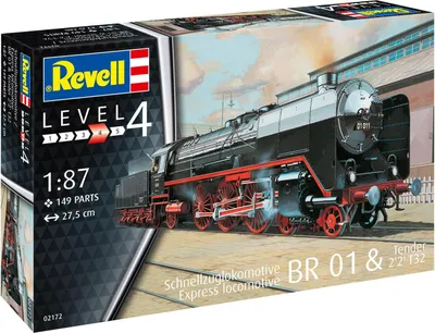 Produktbild von Revell REV2172 Schnellzuglokomotive BR01 mit Tender 2'2' T32