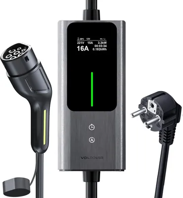 Obrázek produktu pro Přenosná nabíječka pro elektromobily - Mobilní nabíjecí kabel - Nabíječka pro elektromobily - Nabíječka pro elektromobily - Kompaktní nabíječka pro elektromobily